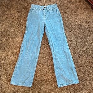 ROXY BLUE CORDUROY FLARE JEANS